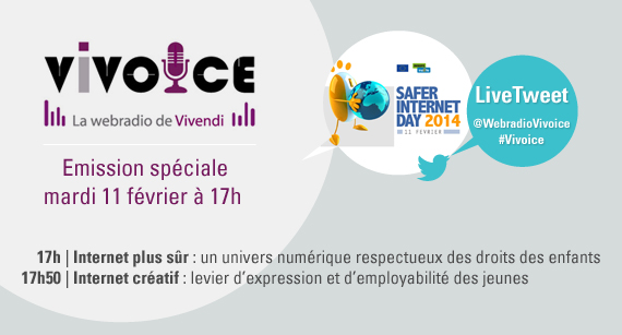 Vivoice : Emission spéciale à l’occasion du Safer Internet Day, le mardi 11 février à 17h