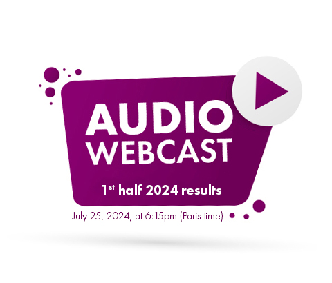 Audio webcast – 1st half 2024 results